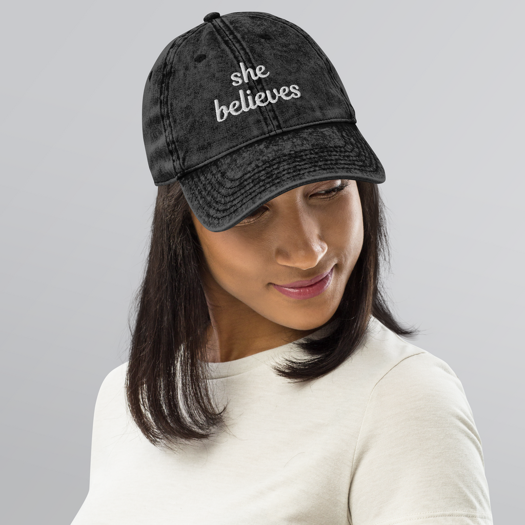 The Vintage She Believes Hat