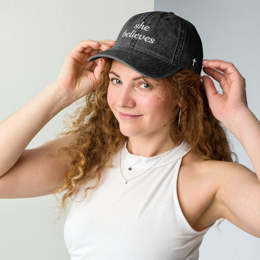 The Vintage She Believes Hat
