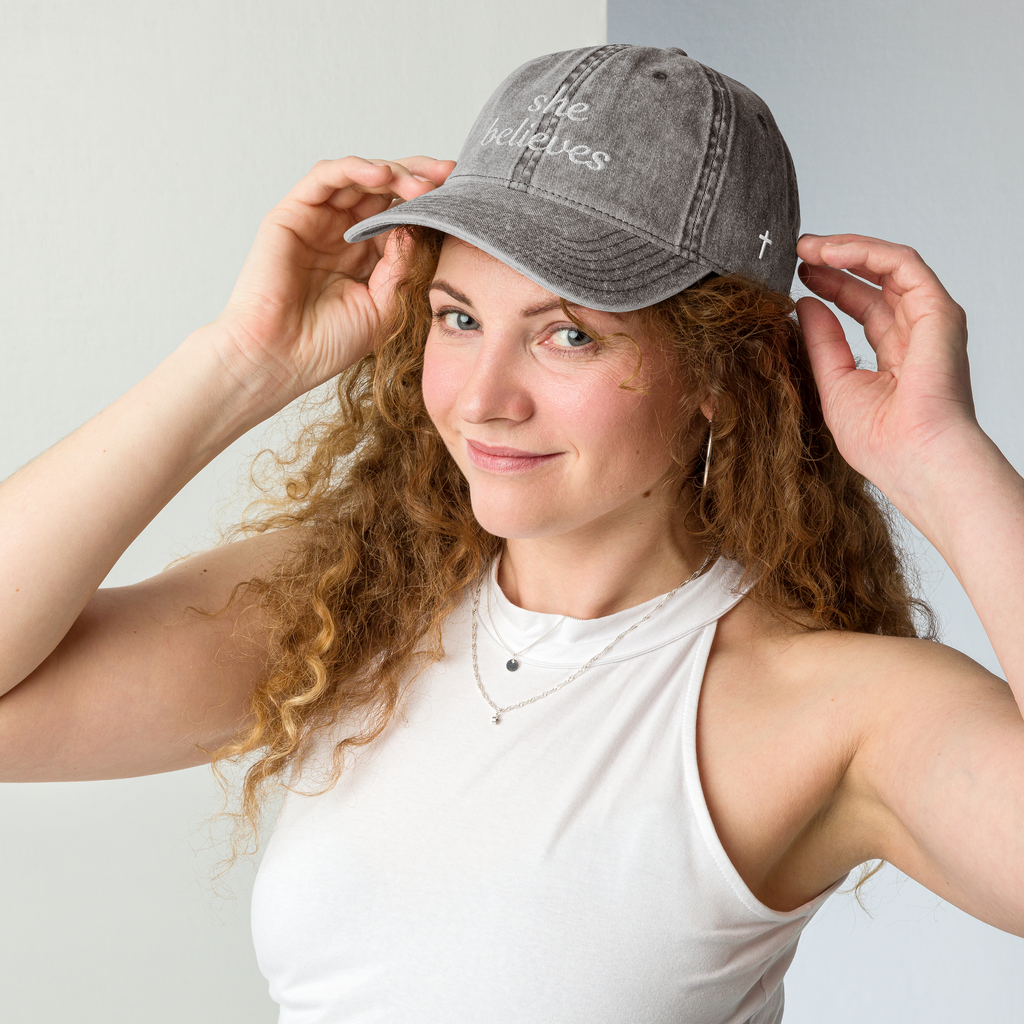 The Vintage She Believes Hat