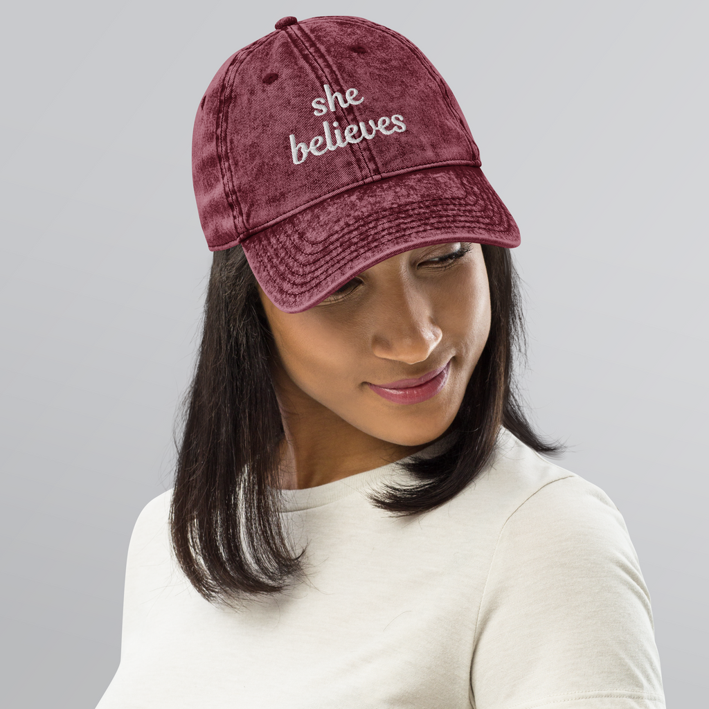 The Vintage She Believes Hat