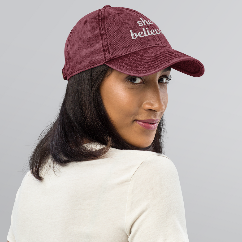 The Vintage She Believes Hat